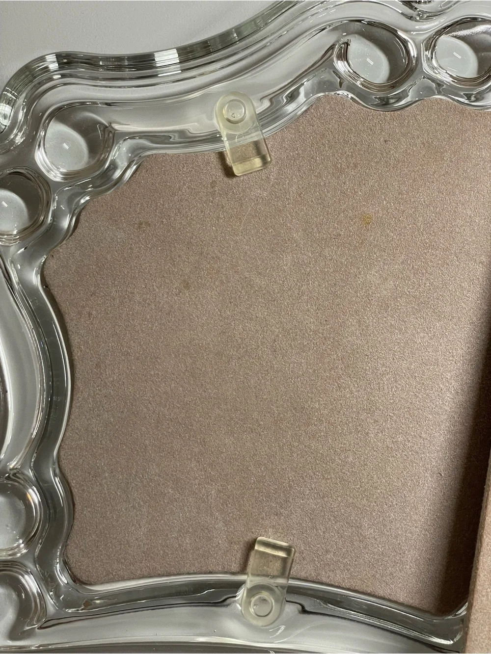 Vintage Mikasa Vista Satin Lead Crystal Double Picture Frame  1990’s